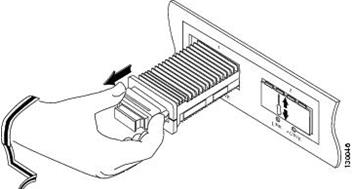 Slide the X2 transceiver module out of the socket